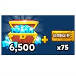 jd game store - cookie run跑跑薑餅人 - 6500鑽石(贈坑洞救出卷*75)